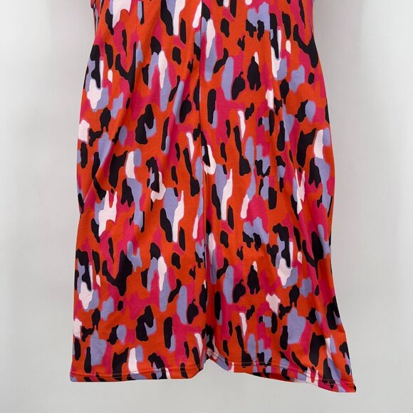 Mioh Women’s Cocktail Abstract Print Ruched Sheath Mini Dress Multicolor Size M - Picture 6 of 12